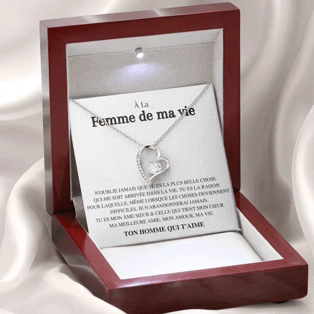 Collier  Amour éternel - À la femme de ma vie