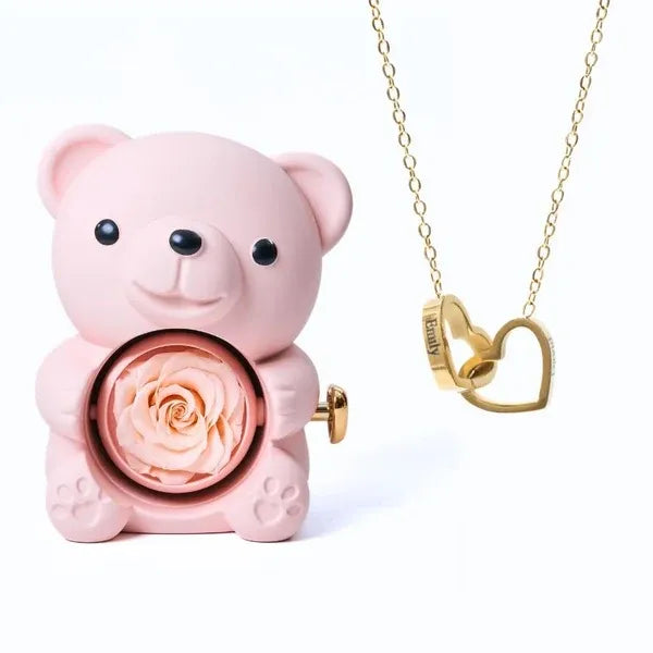 Ours Éternel & Collier Personnalisé