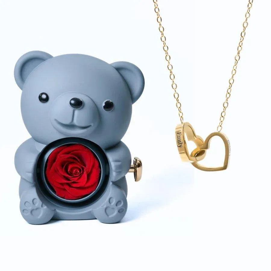 Ours Éternel & Collier Personnalisé