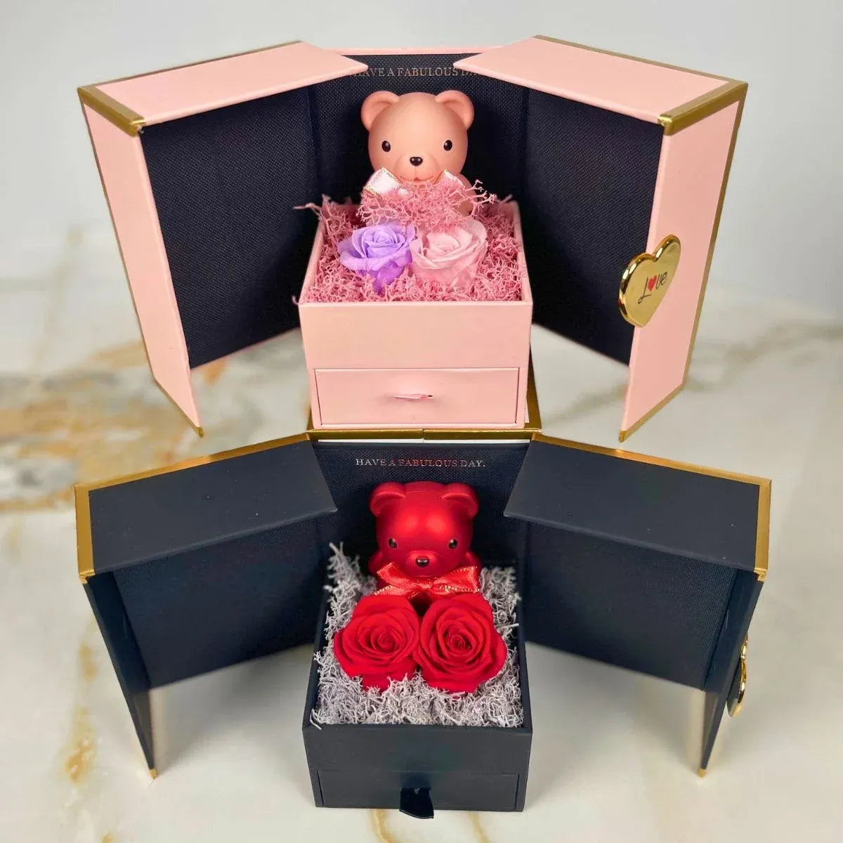 Mini ours Éternel & Collier Personnalisé