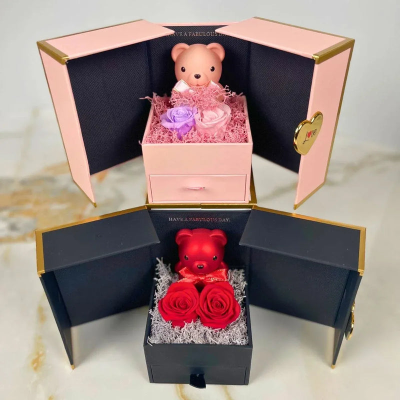 Mini ours Éternel & Collier Personnalisé