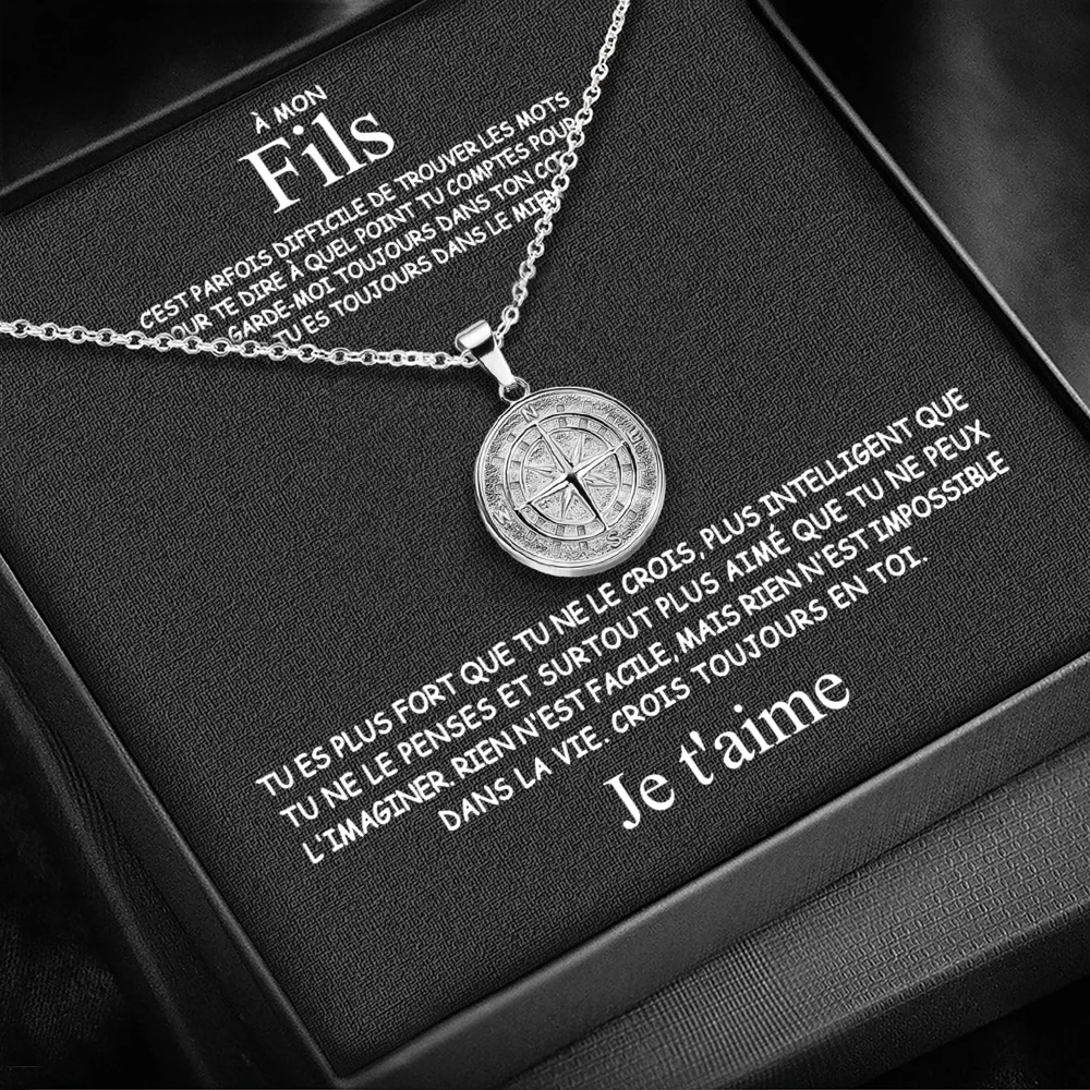 À mon fils - Collier Boussole