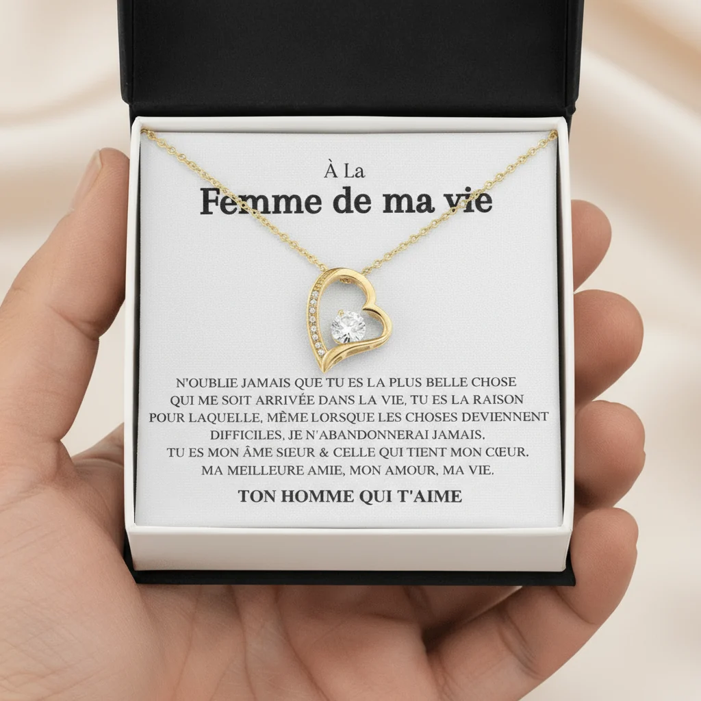 Collier  Amour éternel - À la femme de ma vie