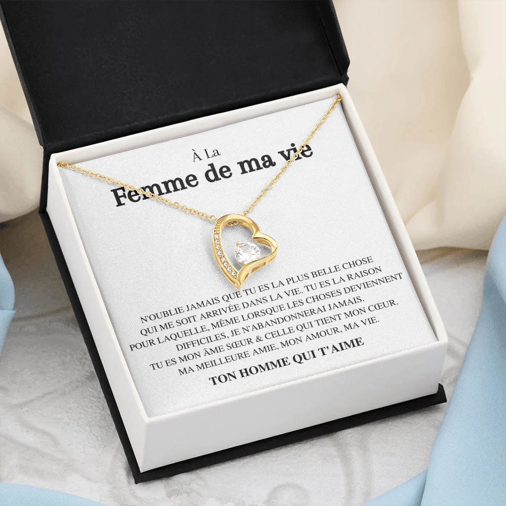 Collier  Amour éternel - À la femme de ma vie