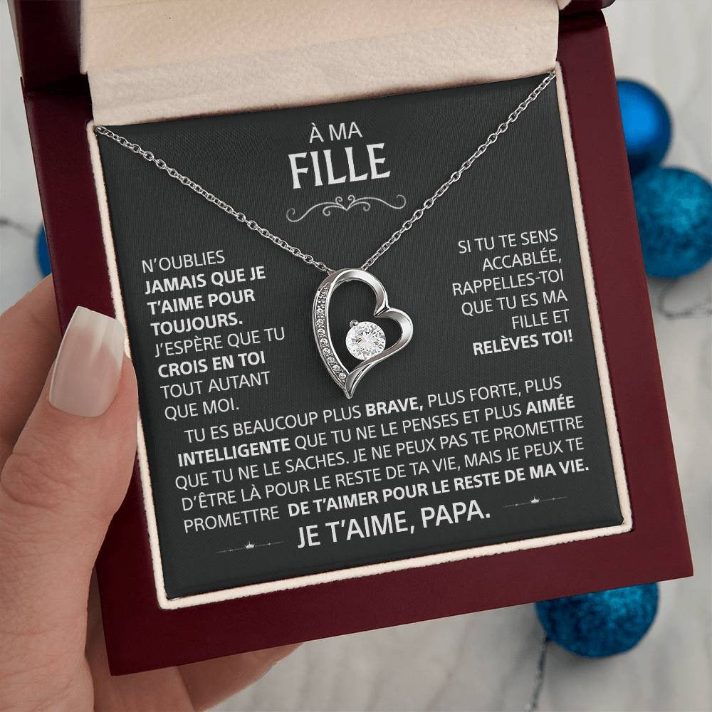 À ma fille - Collier Cœur d’Amour